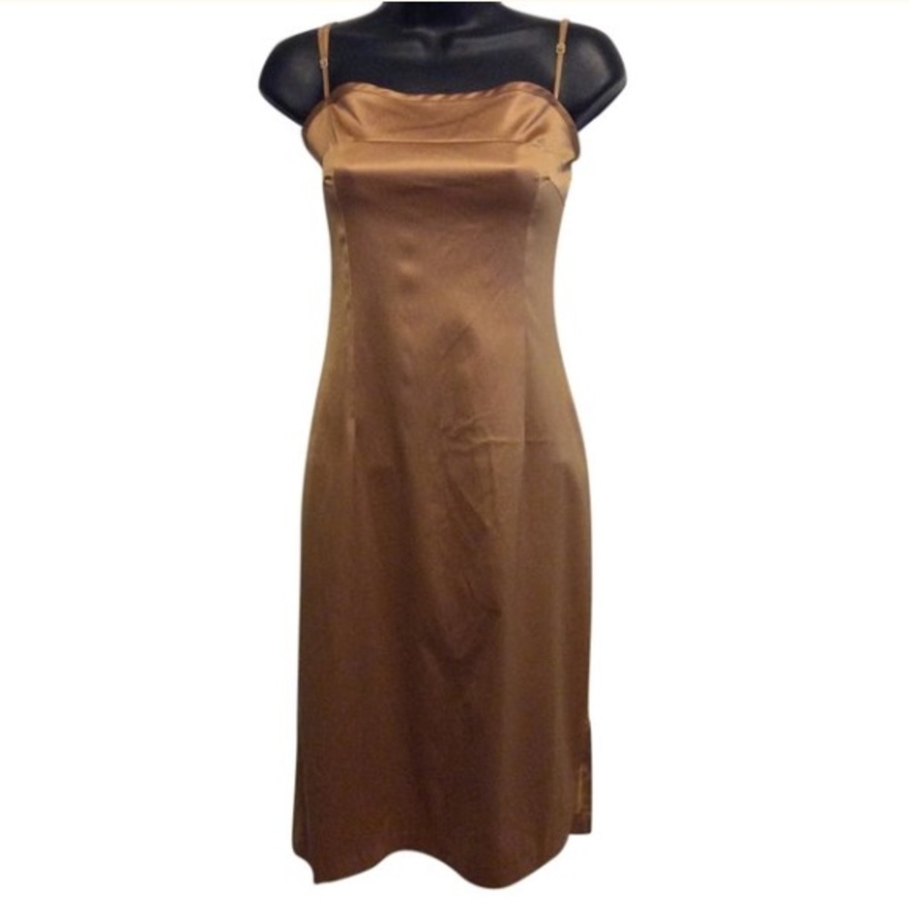 Sole Mio Gold Slip Dress